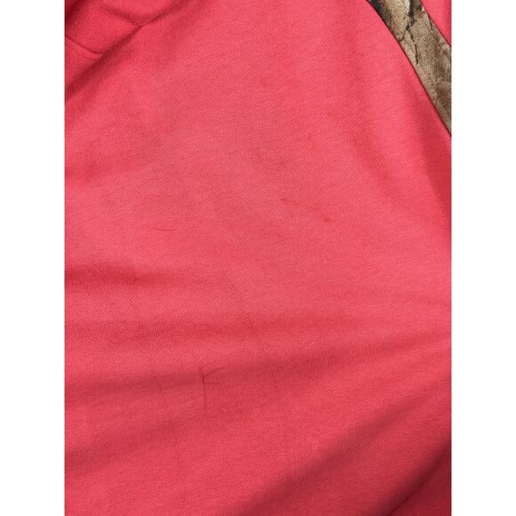 Under Armour Womens Sz XL Sweatshirt Full Zip Hoodie Pink Camo Semi Fitted - Picture 9 of 11